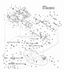Deck Lift Group Version 2 Diagram and Parts List for ZT18440KH 5091000 Snapper Lawn Tractor