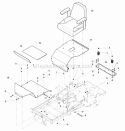 Seat  Kickplate Group Diagram and Parts List for EZT20501BV 5901166 Snapper Lawn Tractor