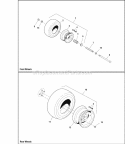 Wheel  Tire Group Diagram and Parts List for EZT20501BV 5901166 Snapper Lawn Tractor