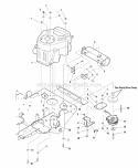 Engine  Pto Group - Briggs  Stratton Diagram and Parts List for EZT20501BV 5901166 Snapper Lawn Tractor