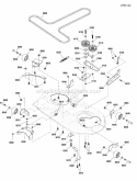 Clutch  Support Group 42 Fh Diagram and Parts List for ZT1842  Snapper Lawn Tractor