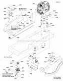 Engine Group Diagram and Parts List for ZT2246  Snapper Lawn Tractor