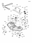 Clutch  Support Group 46 Frame Hung Diagram and Parts List for ZT21546  Snapper Lawn Tractor
