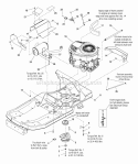 Engine Group - 24Hp Briggs  Stratton Diagram and Parts List for ZT2450150ZBVE 2690647 Snapper Lawn Tractor