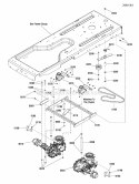 Transmission Carrier Group 2800 Diagram and Parts List for ZT2446  Snapper Lawn Tractor