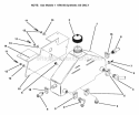 Oil Tank Assembly Diagram and Parts List for ZU2014K  Snapper Lawn Tractor