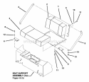 Seat Assembly Diagram and Parts List for ZU2014K  Snapper Lawn Tractor