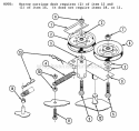 Double Idler Assembly Parts Diagram and Parts List for ZU6003M  Snapper Lawn Tractor