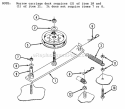 Single Idler Assembly Parts Diagram and Parts List for ZU6003M  Snapper Lawn Tractor