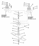 Deck Spindle Assembly Diagram and Parts List for ZU4804M  Snapper Lawn Tractor