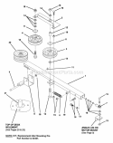 Double Idler Channel Assembly Diagram and Parts List for ZU4804M  Snapper Lawn Tractor