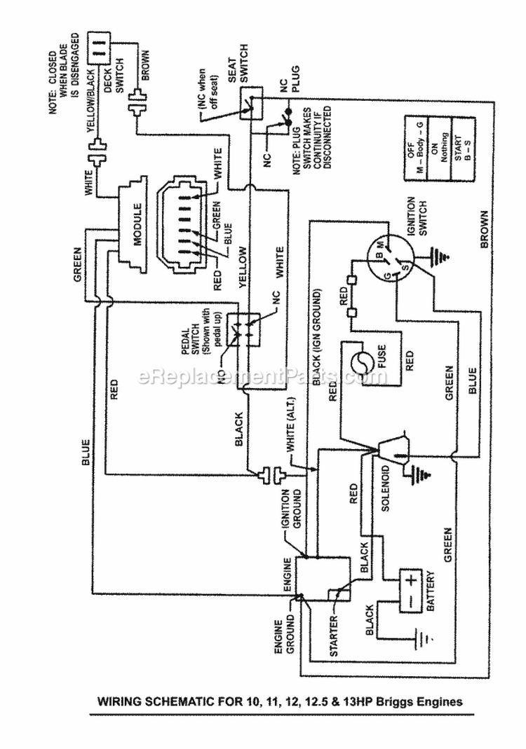 Page T Diagram and Parts List for 281323BVE 84876 Snapper Lawn Tractor