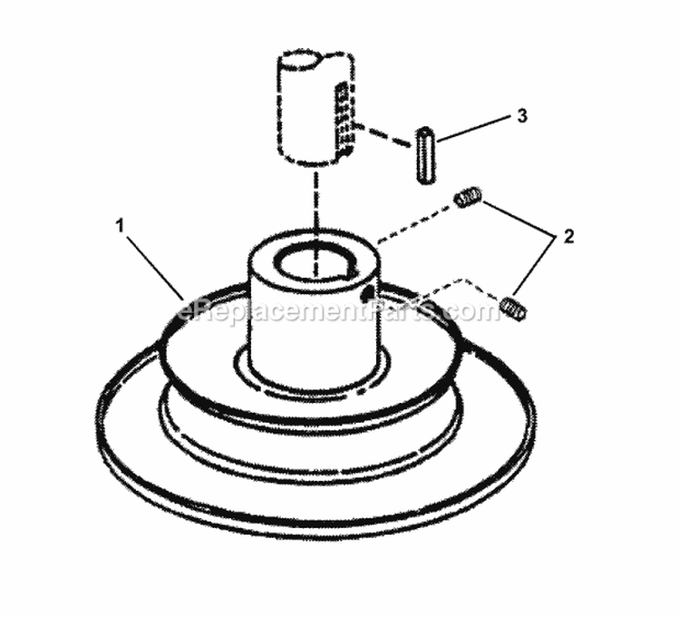 Drive Disc Assembly Diagram and Parts List for 301022BE 84701 Snapper Lawn Tractor