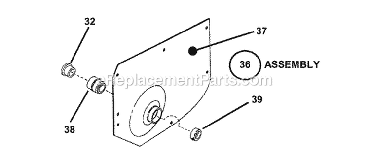 Chain Case LH Fender (Part 2) Diagram and Parts List for 301022BE 84701 Snapper Lawn Tractor