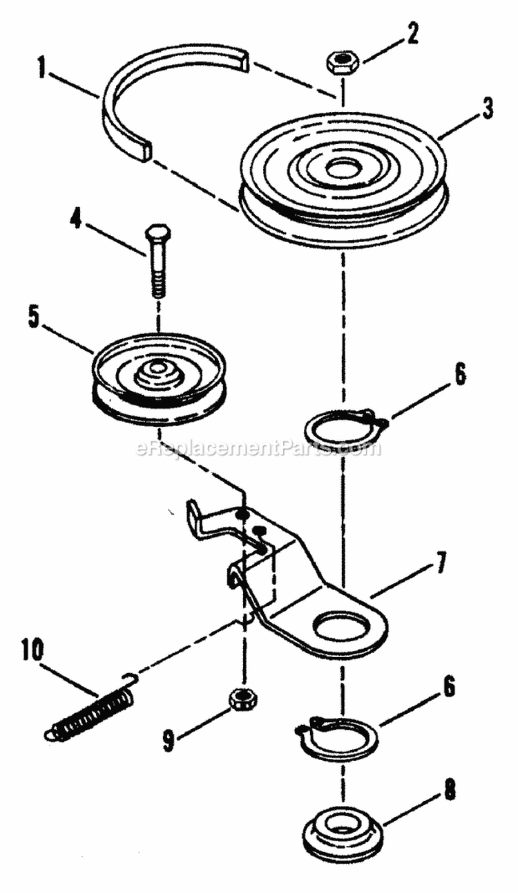 Belt Blade Break - 42 Cutting Deck Diagram and Parts List for WLT160H42GBV 84658 Snapper Lawn Tractor