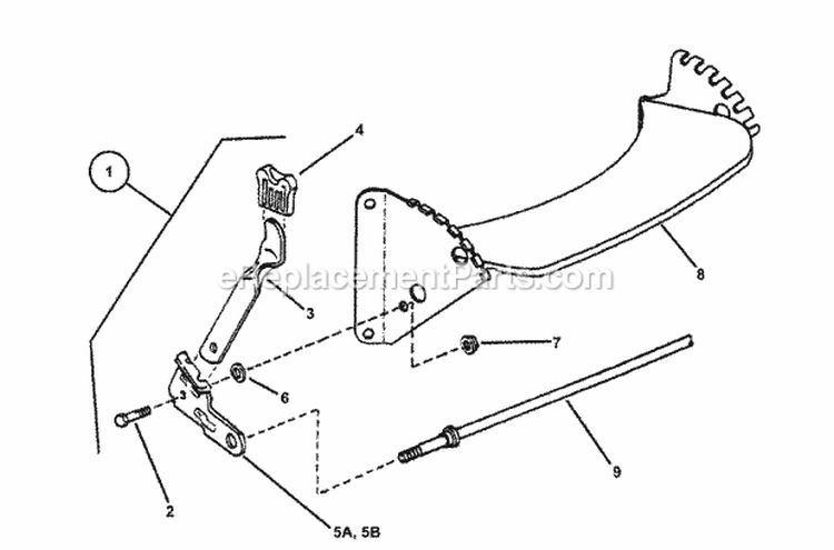 Front Wheel Bracket Diagram and Parts List for WMRP216517B 84757 Snapper Lawn Mower
