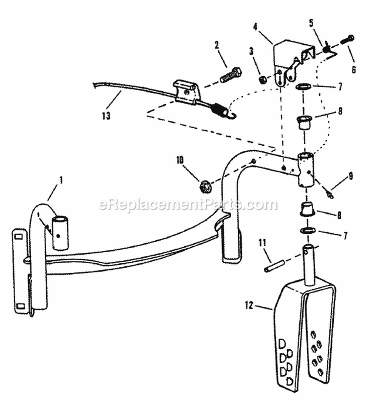 Swivel Caster Assembly Diagram and Parts List for WRPS216517B 84921 Snapper Lawn Mower