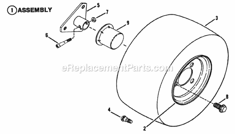 Rear Wheels Diagram and Parts List for GYT16333  Snapper Lawn Tractor