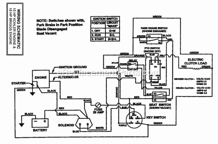 Page S Diagram and Parts List for HZS18483BVE  Snapper Lawn Tractor