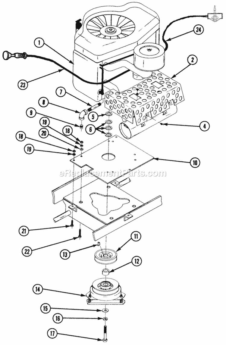 Twin Cylinder Engine Assembly Kohler Diagram and Parts List for Z160T 82149 Snapper Lawn Tractor