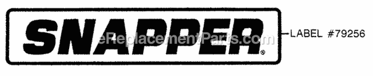 Decals Diagram and Parts List for Z160T 82149 Snapper Lawn Tractor