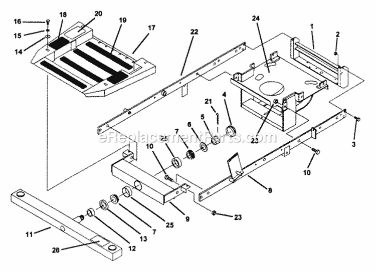 Frame Sides And Related Parts Diagram and Parts List for Z1802K 80185 Snapper Lawn Tractor