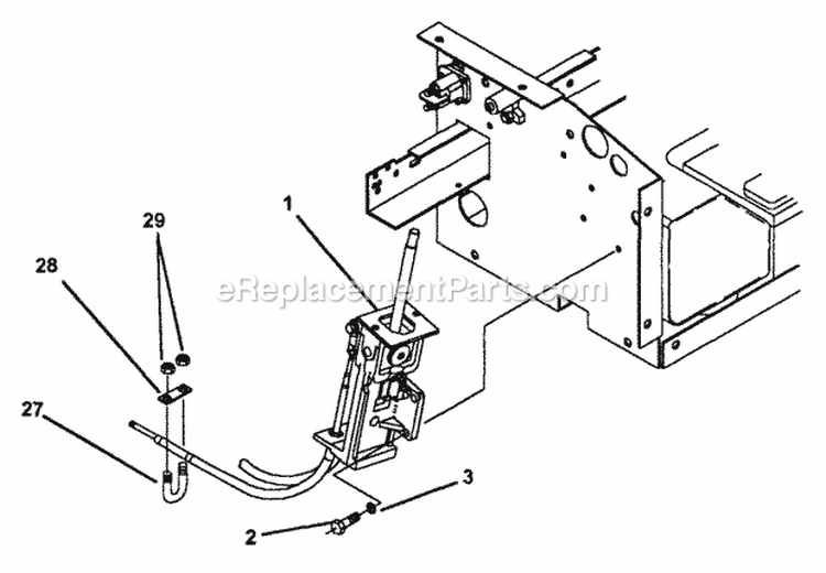 Joystick Steering Control (Parts 1) Diagram and Parts List for Z4804M  Snapper Lawn Tractor Accessories