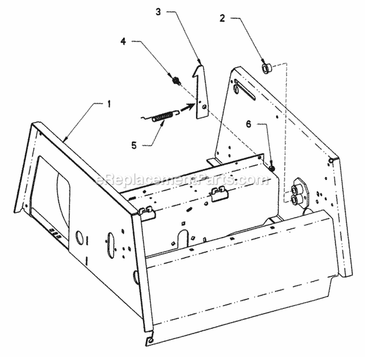 Upper Chassis And Seat Latch Assembly Diagram and Parts List for ZF2200K  Snapper Lawn Tractor