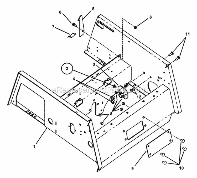 Upper Chassis And Seat Latch Assembly Diagram and Parts List for ZF2501KH  Snapper Lawn Tractor