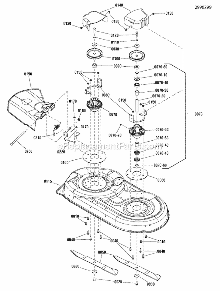 42 Deck Housing  Arbor Group Diagram and Parts List for ZT1842  Snapper Lawn Tractor