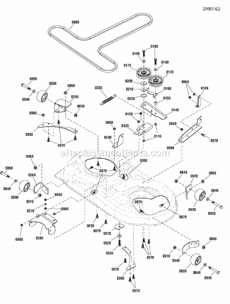 Clutch  Support Group 42 Fh Diagram and Parts List for ZT1842  Snapper Lawn Tractor
