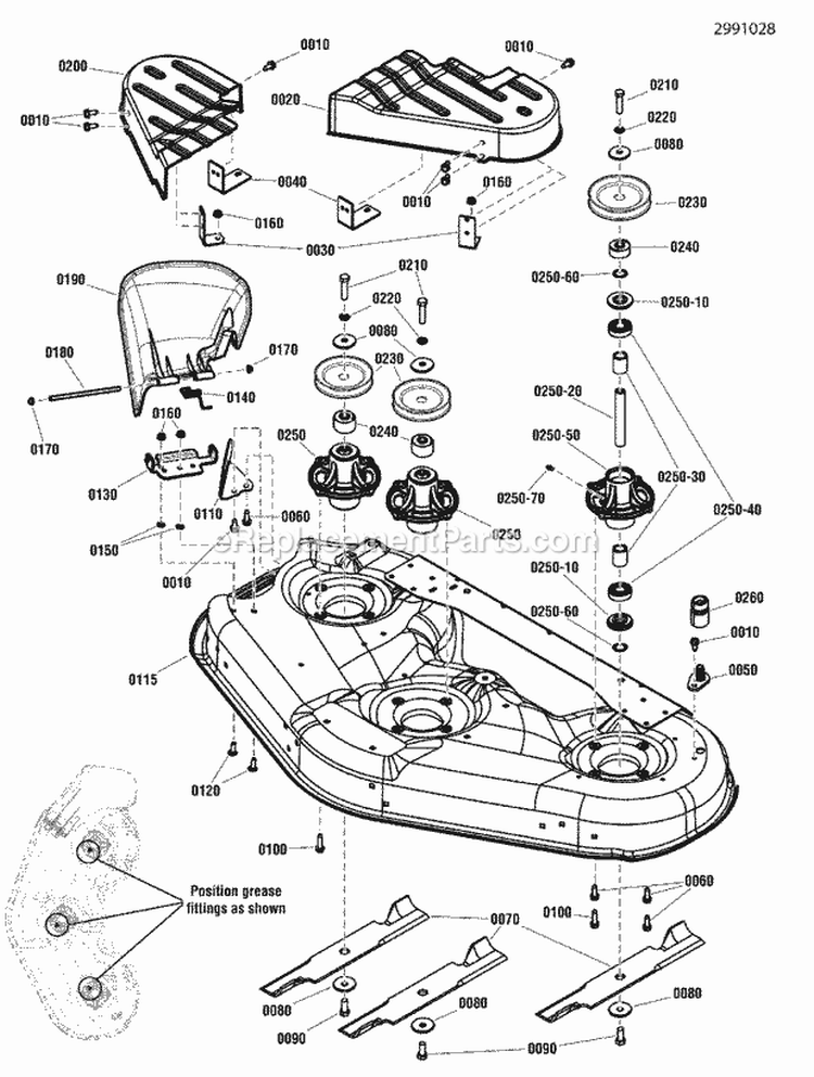 46 Housing  Arbor Group Diagram and Parts List for ZT21546  Snapper Lawn Tractor