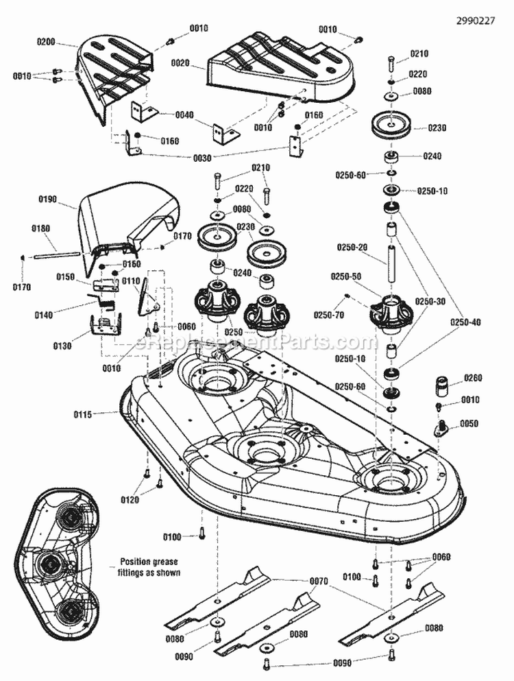 46 Housing  Arbor Group Diagram and Parts List for ZT2246  Snapper Lawn Tractor