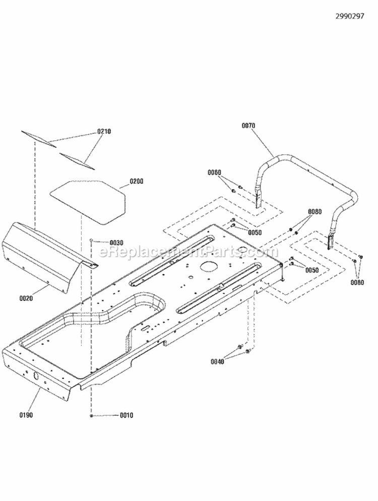 Frame Footrest Group Diagram and Parts List for ZT21546  Snapper Lawn Tractor