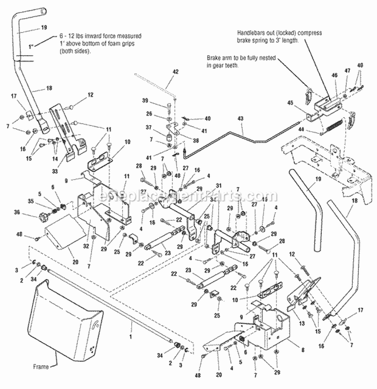 Controls Group Diagram and Parts List for EZT18542150ZBVE  Snapper Lawn Tractor