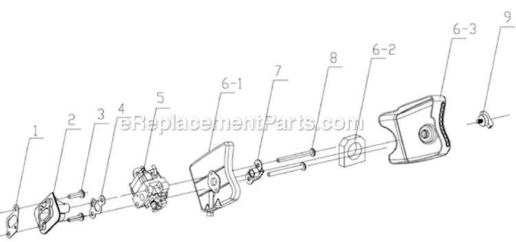 Carburetor Diagram and Parts List for SEA43  Southland Auger