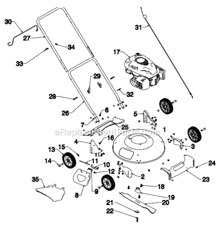 Repair_Parts Diagram and Parts List for SM2110  Southland Lawn Mower