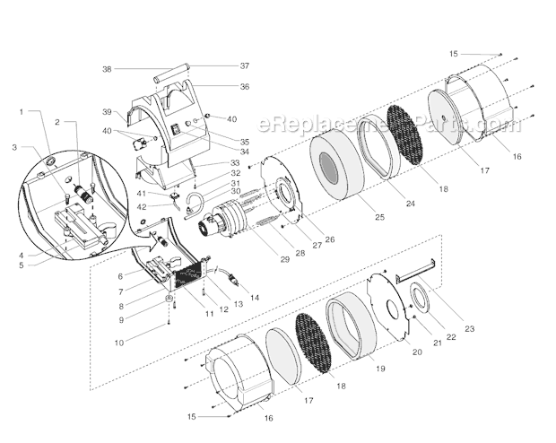 Page A Diagram and Parts List for CS9100 0277047 SprayTECH Paint Sprayer