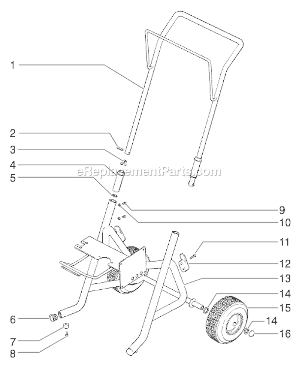 Page J Diagram and Parts List for EP2400 0279010 SprayTECH Paint Sprayer