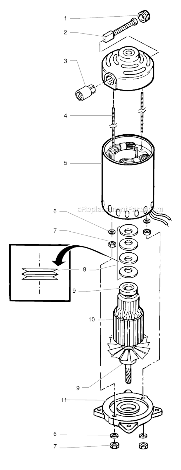 Page C Diagram and Parts List for EP2400 0279010 SprayTECH Paint Sprayer