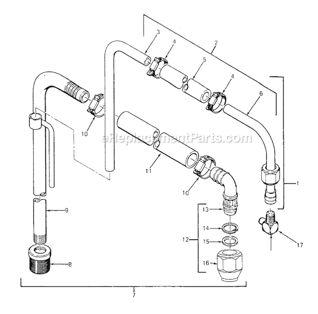 Page F Diagram and Parts List for ED1075 0288050 SprayTECH Paint Sprayer
