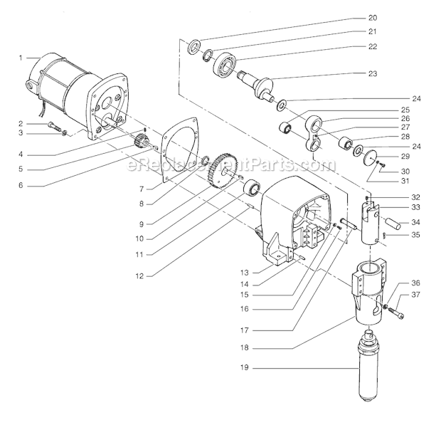 Page B Diagram and Parts List for EP2510 0294012 SprayTECH Paint Sprayer