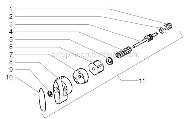 Page H Diagram and Parts List for EP2005 0295000 SprayTECH Paint Sprayer