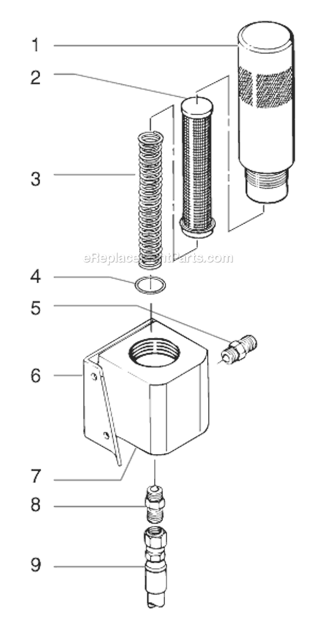 Page I Diagram and Parts List for EP2205 0295003 SprayTECH Paint Sprayer