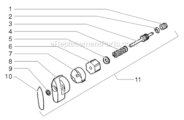 Page H Diagram and Parts List for EP2205 0295024 SprayTECH Paint Sprayer