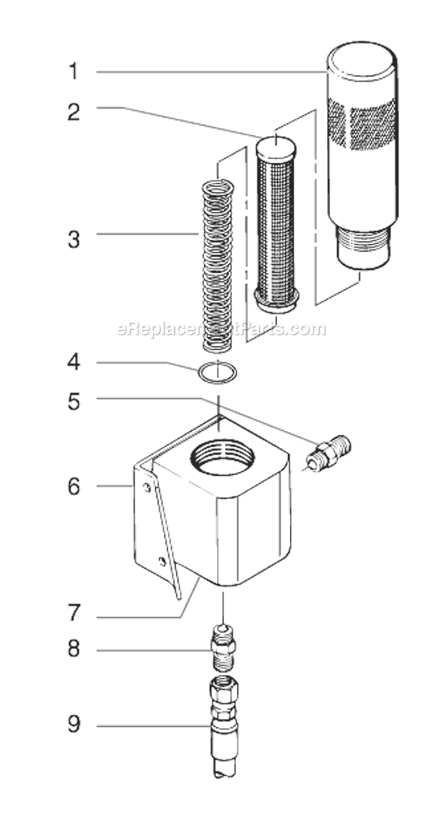 Page J Diagram and Parts List for EP2205 0295025 SprayTECH Paint Sprayer