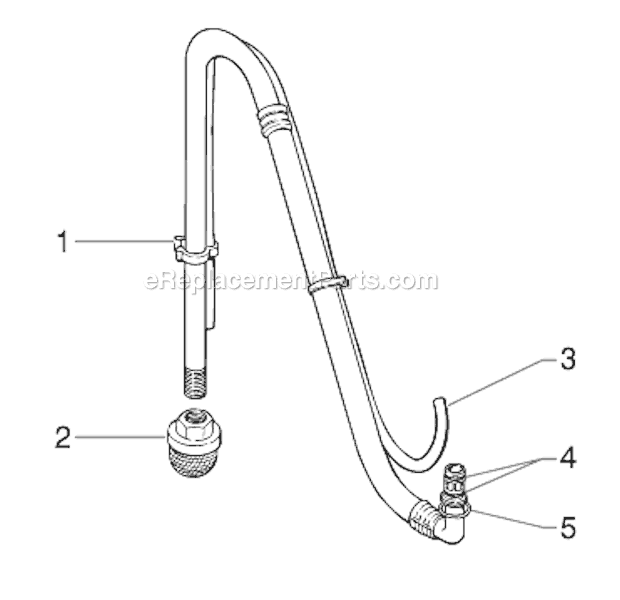 Page E Diagram and Parts List for EP2205 0295025 SprayTECH Paint Sprayer