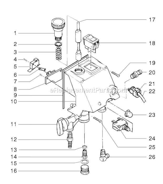 Page F Diagram and Parts List for EP2205 0295025 SprayTECH Paint Sprayer