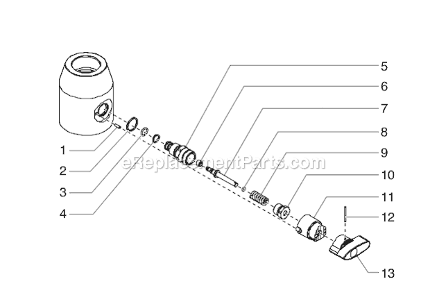 Page F Diagram and Parts List for EPX2505 0507009 SprayTECH Paint Sprayer
