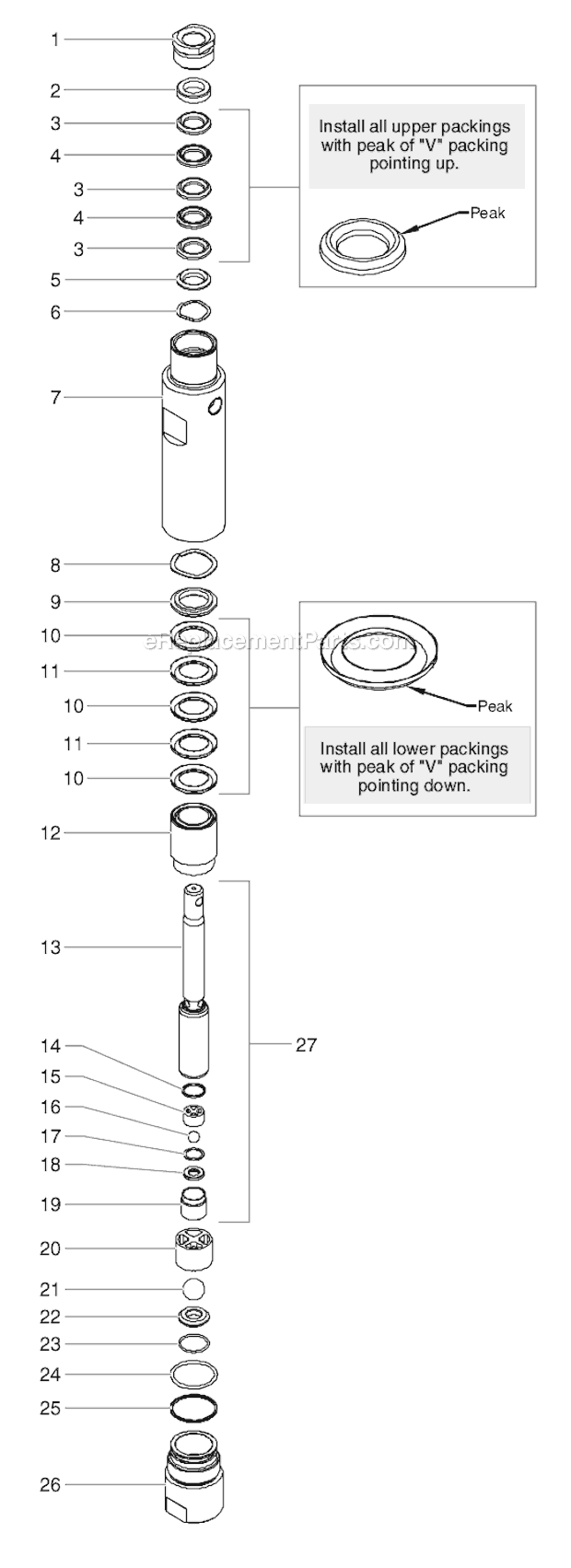 Page C Diagram and Parts List for EPX2505 0507019 SprayTECH Paint Sprayer